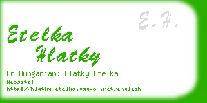 etelka hlatky business card